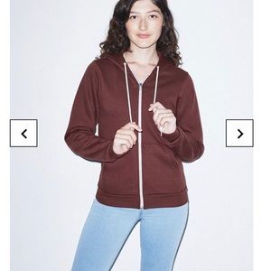 American Apparel XXS zip hoodie